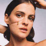 colgante oro 18k y topacio natural