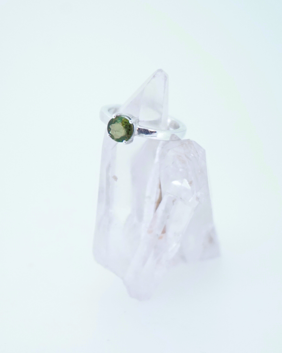 anillo plata turmalina verde anillo plata turmalina verde